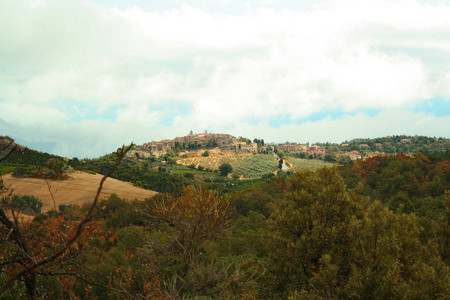 Orcia  Italy  On 08302012 Landscape of crete senesi on summ