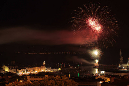 artifices  La Ciotat le 13 juillet 2018, Marseille, Sud de la Fr