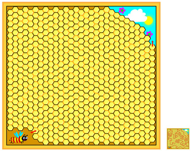 蜂巢迷宫图片