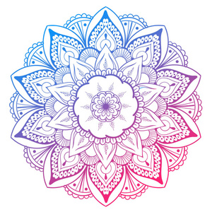 圆形图案复杂曼荼罗矢量设计元素.圆形装饰品装饰.