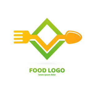 标志型餐厅咖啡厅杂货店的插图设计。 矢量菜单网页图标。