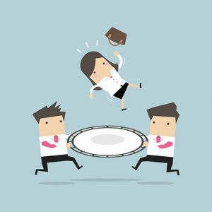 从危险中拯救出来. 向量照片