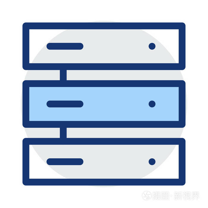 服务器数据库存储图标矢量图插画-正版商用图片12bxov-摄图新视界