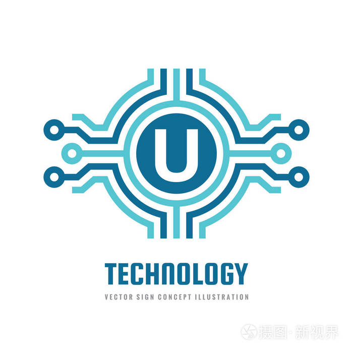 技术字母u向量标志模板概念说明 抽象创意数字符号 Seo标志 搜索引擎优化图标 平面设计元素 插画 正版商用图片12ckc6 摄图新视界