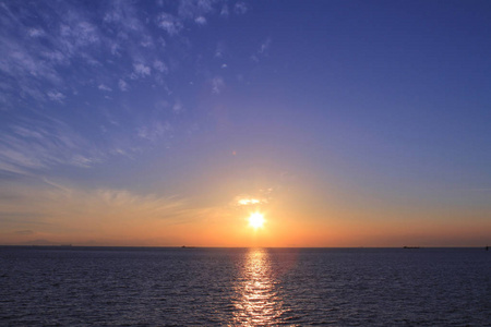 东涌日落海景