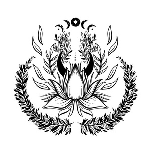 莲花图形图片-莲花图形素材-莲花图形插画-摄图新视界