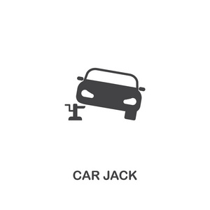 汽车杰克创意图标。简单的元素插图。汽车杰克概念符号设计从汽车零部件收集。可用于网页移动设备网页设计应用程序软件打印