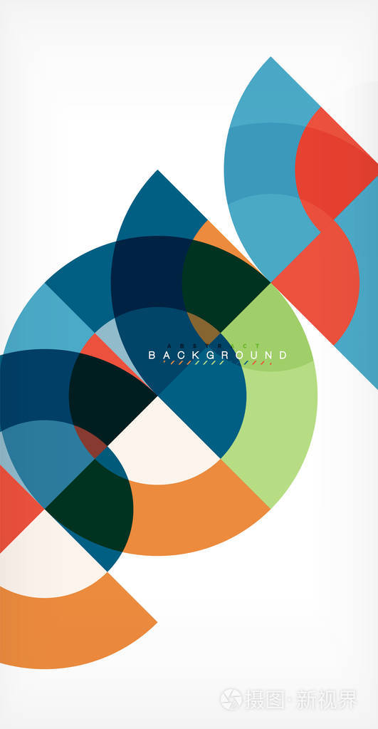 抽象背景设计, 多彩多姿的商业或技术展示模板或网络小册子封面布局