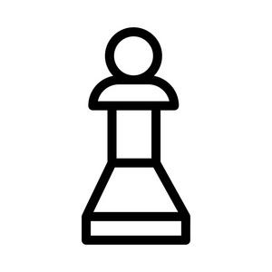 国际象棋图标矢量插图
