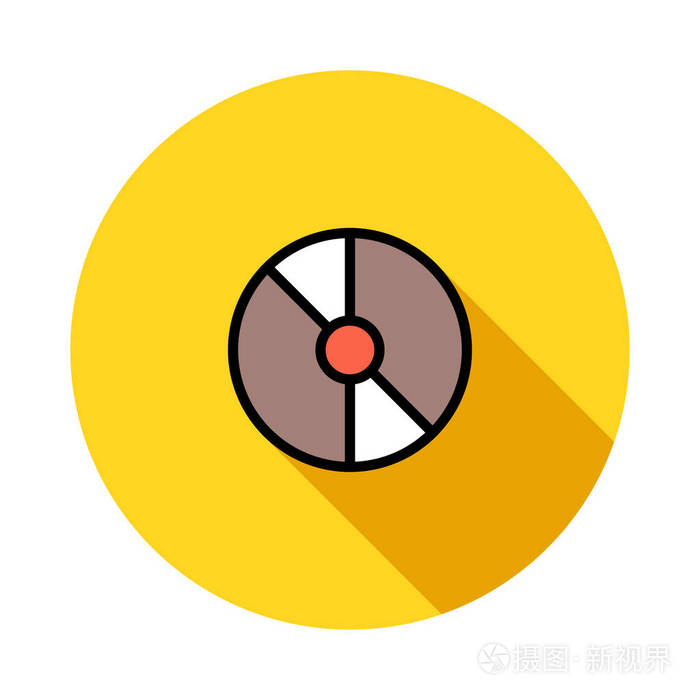 磁盘图标矢量插图