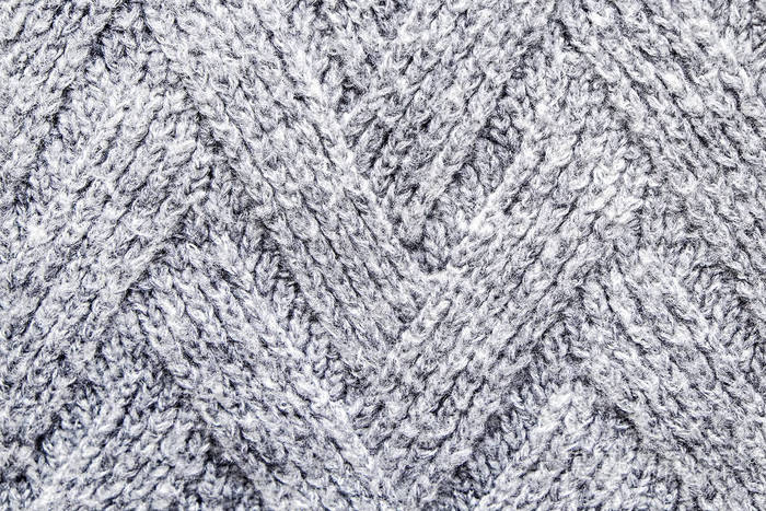 裁剪近景无缝羊毛针织图案的秋季/冬季温暖毛衣清晰可见的纤维纹理