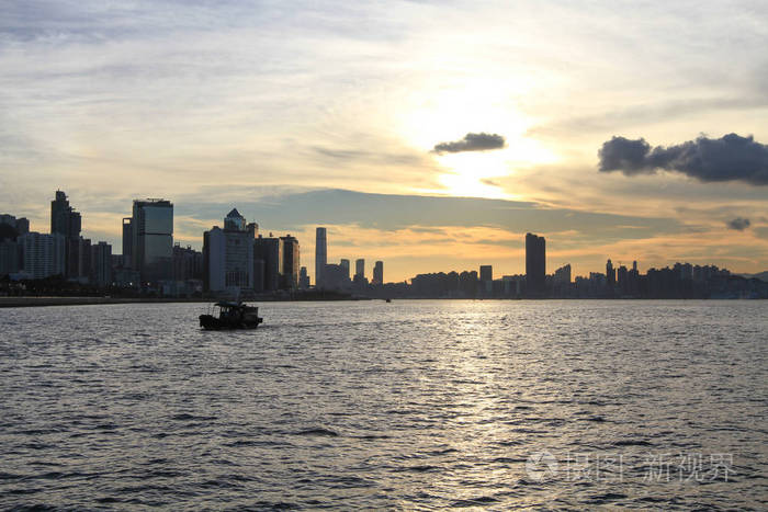 九龙 户外 沧海 公寓 公园 海滨长廊 天际线 天空 风景