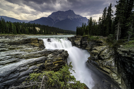 阿塔巴斯卡瀑布在加拿大