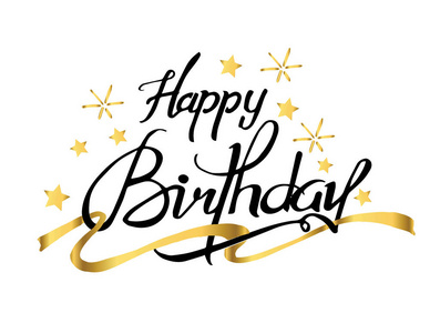 生日快乐字体设计插画 生日快乐字体设计手绘 生日快乐字体设计卡通图 摄图新视界