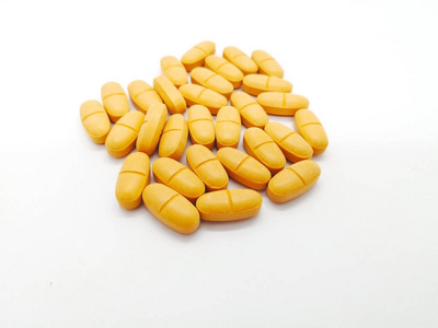 口腔医学 对乙酰氨基酚 白色药片3d 用药片对乙酰氨基酚瓶进行白色