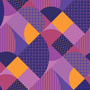 装饰多彩的几何无缝图案照片