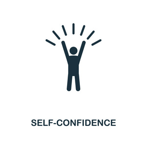 简单的元素插图.自我提升概念符号设计从软技能收藏.