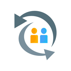 交换图标矢量隔离白色背景为您的网页和移动应用程序设计交换标志概念