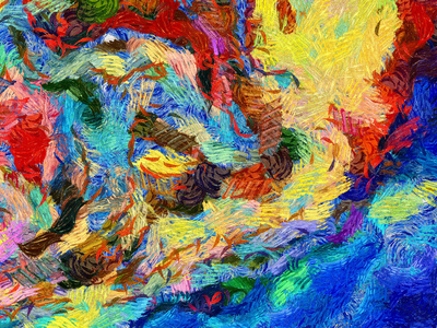 抽象纹理背景. 文森特范高格风格艺术作品中的数字绘画.