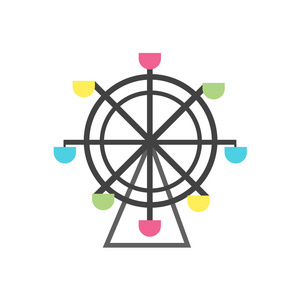 摩天轮符号图片-摩天轮符号素材-摩天轮符号插画-摄图新视界