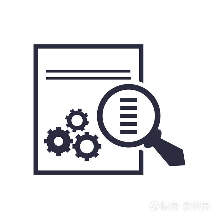 分析图标矢量隔离白色背景为您的网页和移动应用程序设计分析标志概念