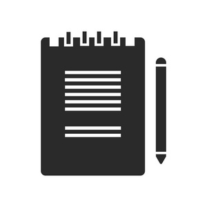 记事本图标矢量隔离白色背景为您的网页和移动应用程序设计记事本标志概念