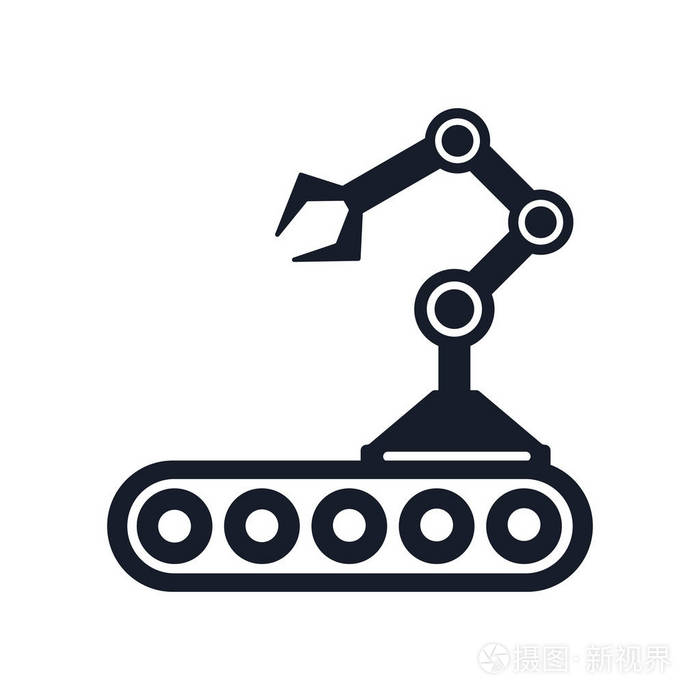 输送机图标矢量隔离白色背景为您的网页和移动应用程序设计输送机标志