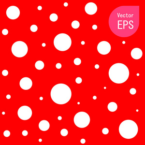 手绘图形打印. 红色圆点图案背景矢量插图伟大的任何用途.照片