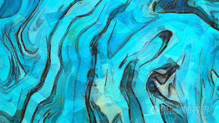 抽象绘画背景大尺寸油画现代墙艺术画布上油漆的混乱笔画印象明亮的