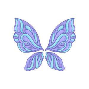 紫色的蝴蝶翅膀美丽的蝴蝶翅膀与紫色蓝色图案.