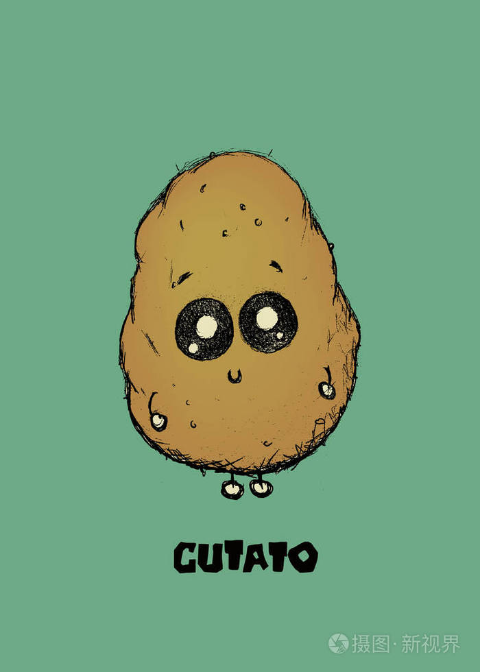 可爱的土豆角色