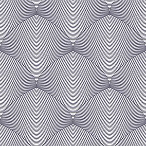 水中鱼动态壁纸几何无缝图案抽象瓷砖背景矢量重复无休止的壁纸插图.