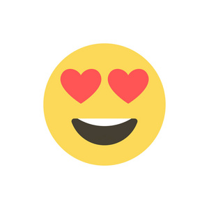 滑稽的面孔以不同的情感.emoji 表情白色背景上的平面样式图标.