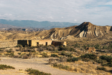 欧洲只有沙漠. 阿尔梅里亚安达鲁西亚地区西班牙.