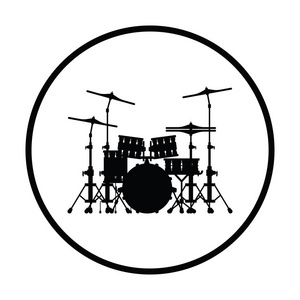 架子鼓logo形象设计图片