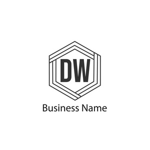 字母wd初始字母dw标志模板设计照片
