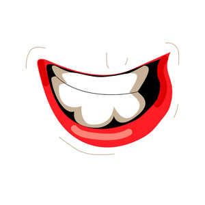 嘴巴表情矢量可爱卡通面部手势撅嘴嘴唇微笑伸出舌头插图照片