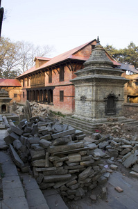 印度教寺庙加德满都尼泊尔石瓦寺的火葬寺