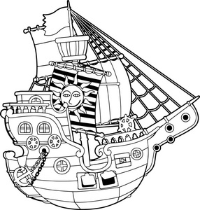海盗船甲板图片