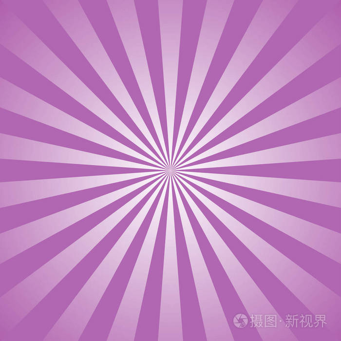 阳光抽象背景.紫色和薰衣草颜色爆裂的背景.向量例证.太阳束射线