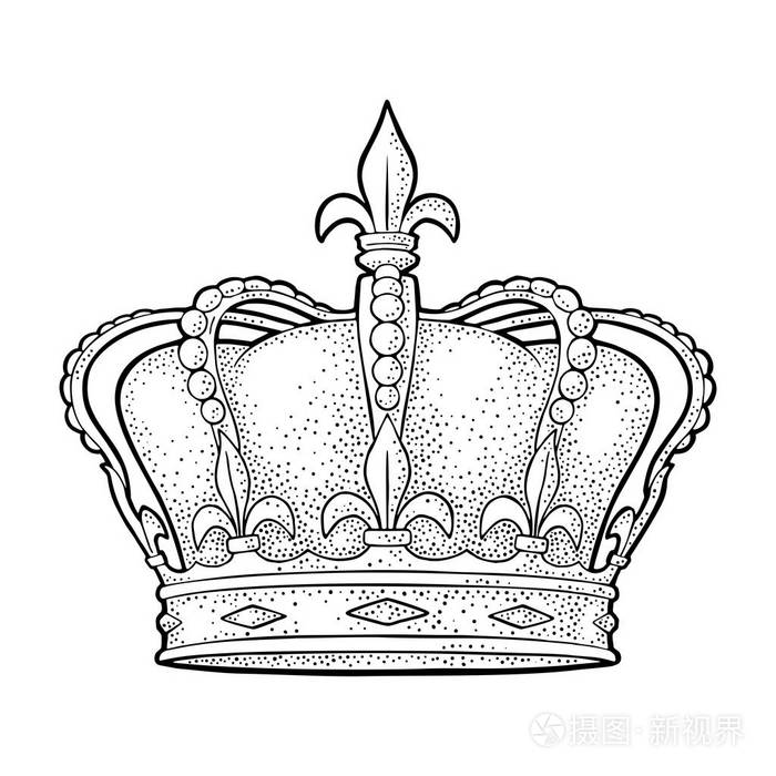 英国王冠简笔画图片