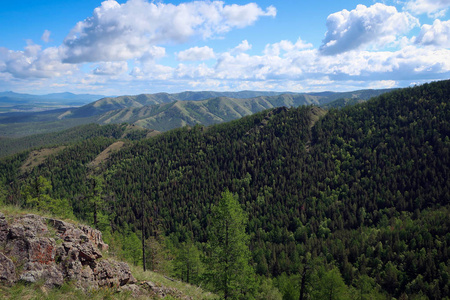 俄罗斯南乌拉尔的克拉卡山脉风景