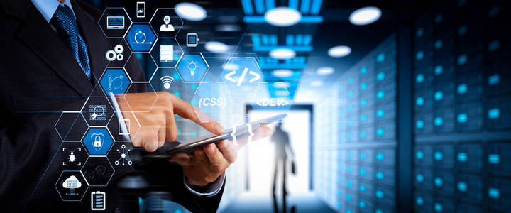 现实仪表板计算机图标的scrum敏捷开发和代码叉和版本与响应网络安全