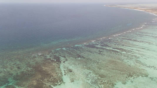 海滨海岸博内尔岛加勒比海航空无人机顶上
