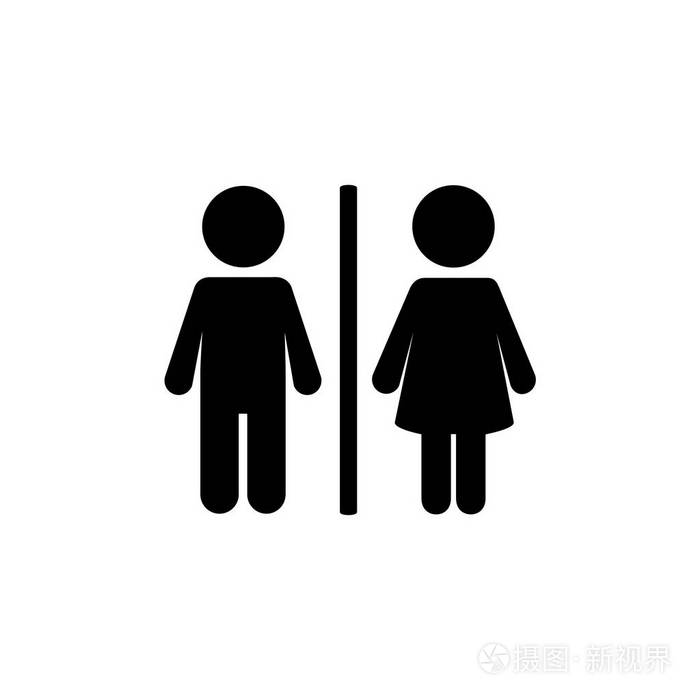 插画 厕所图标. 用于网络商业金融和通信. 矢量图.eps