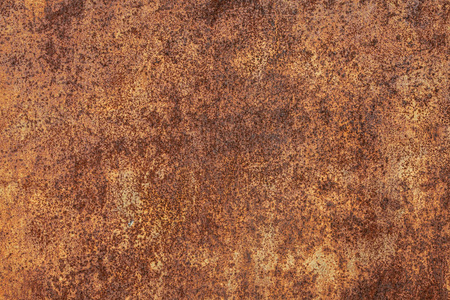 生锈腐蚀和氧化背景. 磨损的金属铁面板.照片