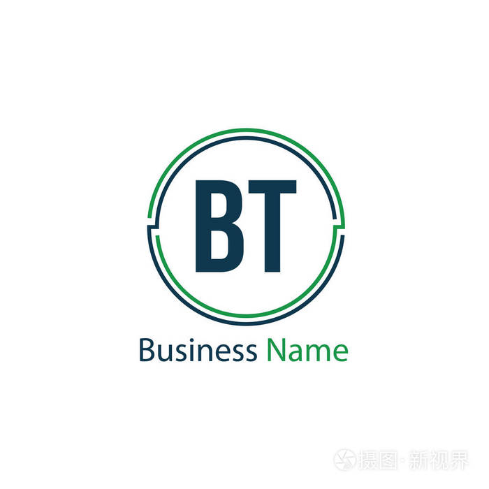 初始字母BT标志模板设计