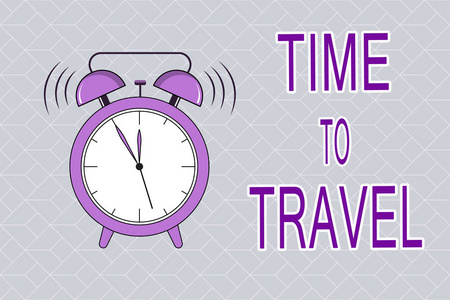 女神价到显示旅行时间的文本符号.