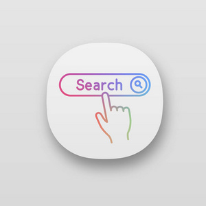 搜索按钮点击应用程序图标