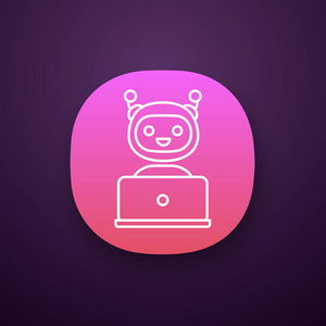 talkbots聊天机器人应用程序图标虚拟助手.照片